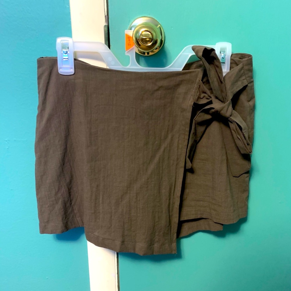 Army green Skort from Shein